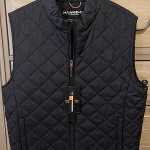 Hawke & Co Men's Dark Quilted Vest